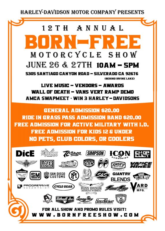 2021 Poster | Born Free Motorcycle Show